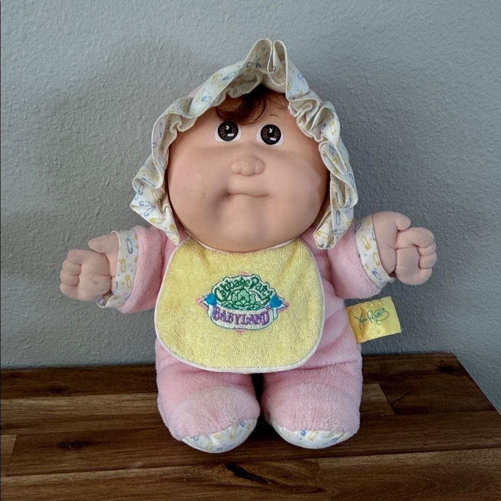 Vintage Cabbage Patch Kids Preemie Doll 1980s Pink Outfit Signed